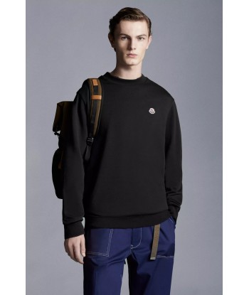 MONCLER - Crewneck classique noir la colonne vertébrale