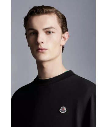 MONCLER - Crewneck classique noir la colonne vertébrale