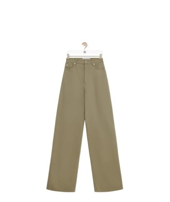 LOEWE - Pantalon taille haute en coton en ligne des produits 