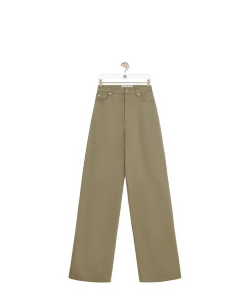 LOEWE - Pantalon taille haute en coton en ligne des produits 