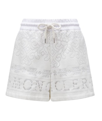 Moncler - Short brodé blanc votre restaurant rapide dans 