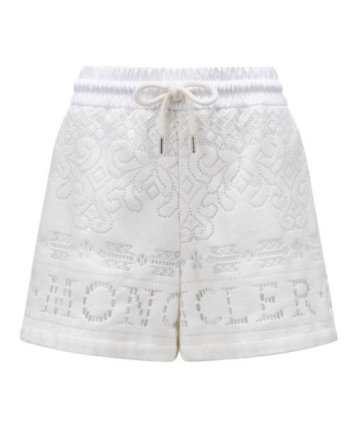 Moncler - Short brodé blanc votre restaurant rapide dans 