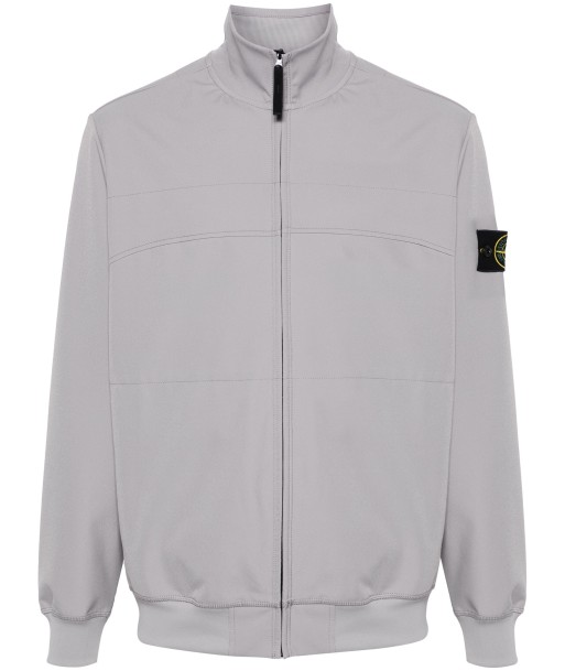 STONE ISLAND - Sweat Zippé stretch gris clair Amélioration de cerveau avec