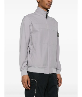 STONE ISLAND - Sweat Zippé stretch gris clair Amélioration de cerveau avec