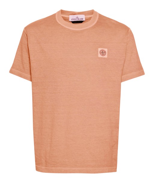 Stone Island - T shirt délavé corail en ligne