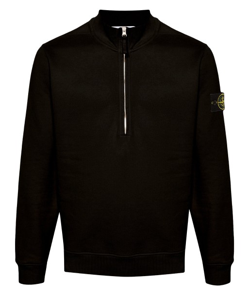 Stone Island - Sweat half zip noir en stock