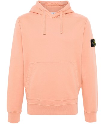 Stone Island - Sweat à capuche orange ou a consommer sur place