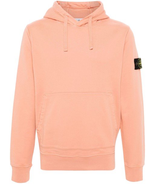 Stone Island - Sweat à capuche orange ou a consommer sur place