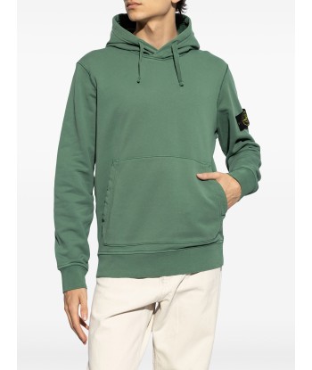 Stone Island - Sweat à capuche Vert sauge Les magasins à Paris