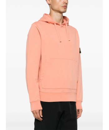 Stone Island - Sweat à capuche orange ou a consommer sur place