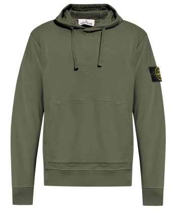 Stone Island - Sweat à capuche vert olive ouvre sa boutique