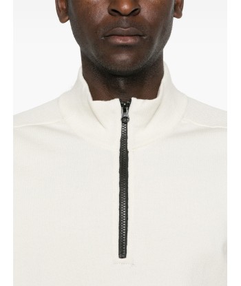 Stone Island - Half zip en laine s'inspire de l'anatomie humaine