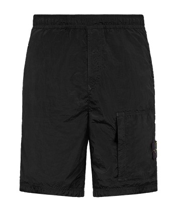 STONE ISLAND - Short bermuda en nylon noir Le MVP de beaucoup