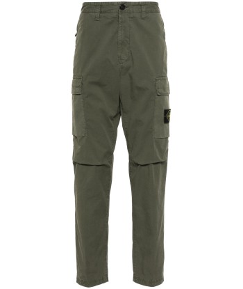 Stone Island - Pantalon cargo regular tapered kaki meilleur choix