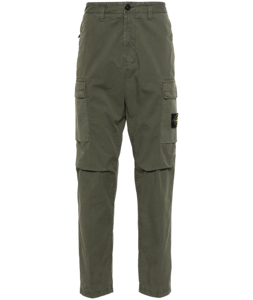 Stone Island - Pantalon cargo regular tapered kaki meilleur choix