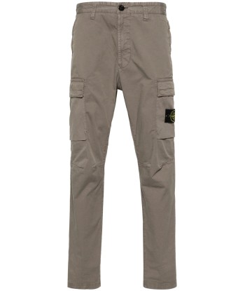 Stone Island - Pantalon cargo regular tapered dove grey Amélioration de cerveau avec