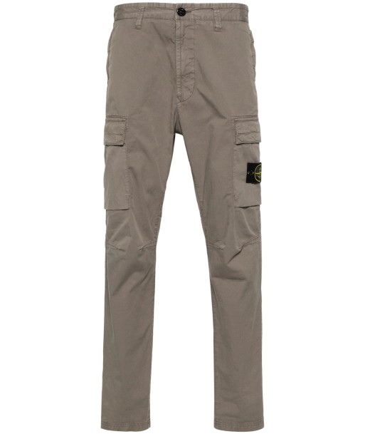 Stone Island - Pantalon cargo regular tapered dove grey Amélioration de cerveau avec