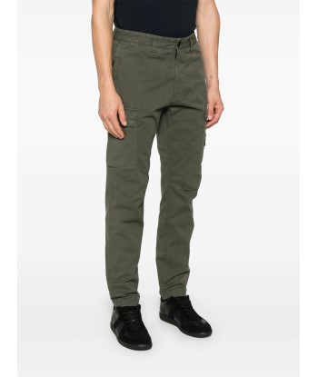 Stone Island - Pantalon cargo regular tapered kaki meilleur choix