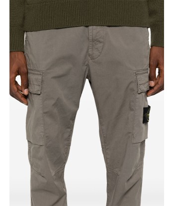 Stone Island - Pantalon cargo regular tapered dove grey Amélioration de cerveau avec