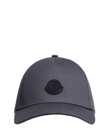 MONCLER - CASQUETTE NOIRE LOGO MATTE GRISE vente chaude votre 