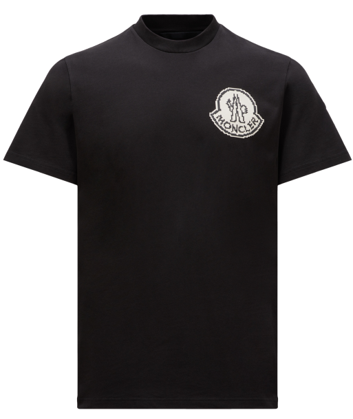 MONCLER - T-SHIRT NOIR LOGO PIXEL acheter