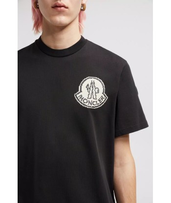 MONCLER - T-SHIRT NOIR LOGO PIXEL acheter