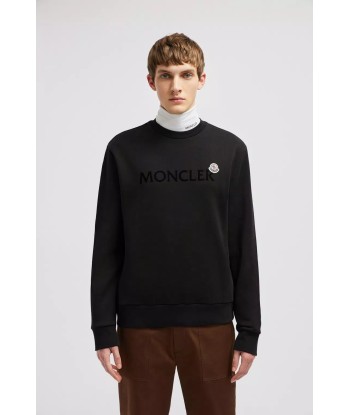 MONCLER - CREWNECK NOIR CLASSIQUE À commander