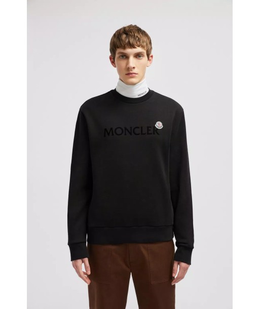 MONCLER - CREWNECK NOIR CLASSIQUE À commander