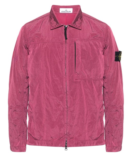 STONE ISLAND - SURCHEMISE NYLON MÉTAL VIOLETTE Profitez des Offres !