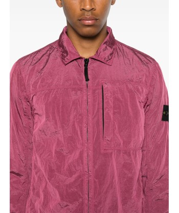 STONE ISLAND - SURCHEMISE NYLON MÉTAL VIOLETTE Profitez des Offres !