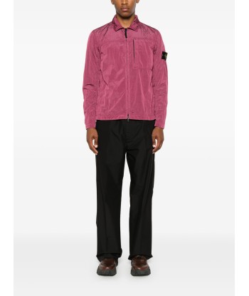 STONE ISLAND - SURCHEMISE NYLON MÉTAL VIOLETTE Profitez des Offres !