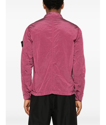 STONE ISLAND - SURCHEMISE NYLON MÉTAL VIOLETTE Profitez des Offres !