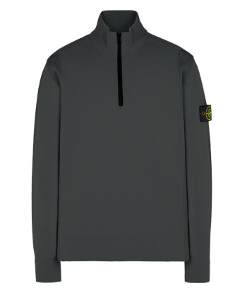 Stone Island - Half zip en laine gris anthracite Comparez et commandez 