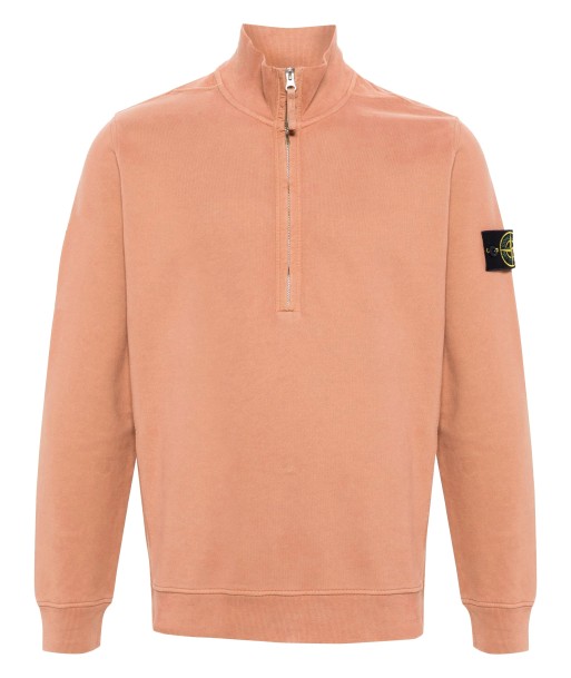 Stone Island - Sweat half zip corail français