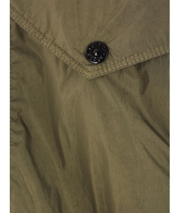 Stone Island - Surchemise crinkle kaki une grave pollution 