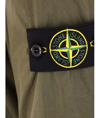 Stone Island - Surchemise crinkle kaki une grave pollution 