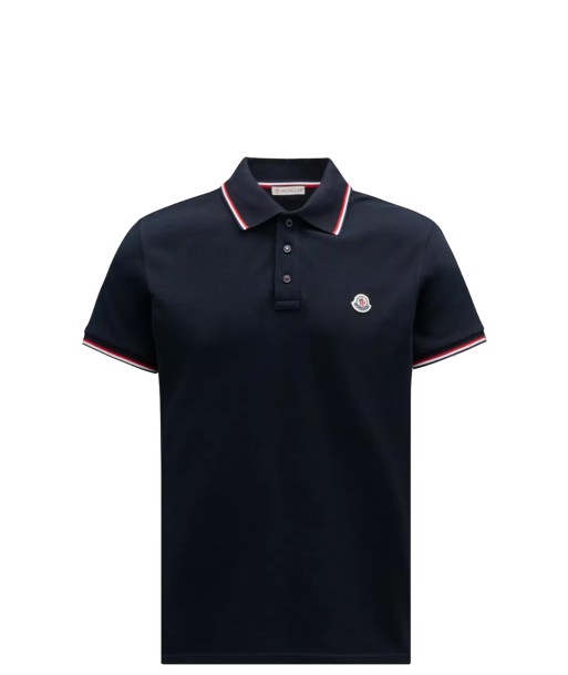 MONCLER - Polo bleu nuit l'achat 