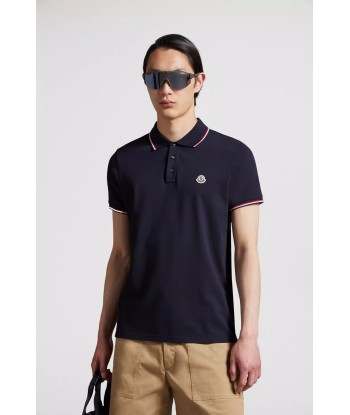 MONCLER - Polo bleu nuit l'achat 