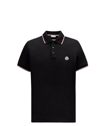 MONCLER - Polo noir soldes