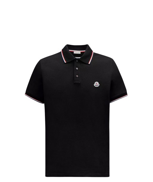 MONCLER - Polo noir soldes