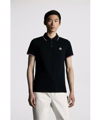 MONCLER - Polo noir soldes