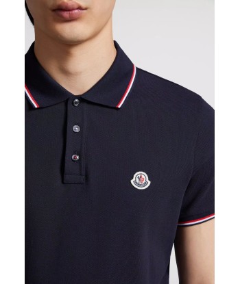 MONCLER - Polo bleu nuit l'achat 