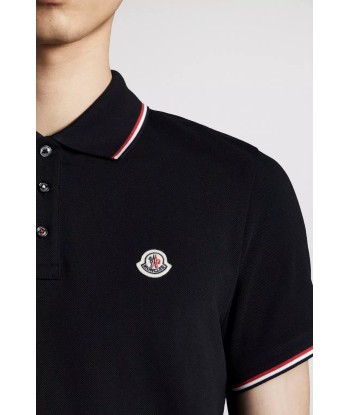 MONCLER - Polo noir soldes