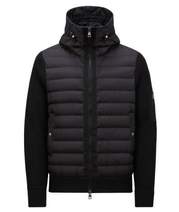 MONCLER - CARDIGAN CAPUCHE brillant des détails fins