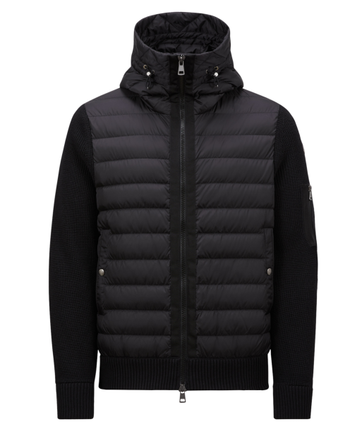 MONCLER - CARDIGAN CAPUCHE brillant des détails fins