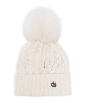 MONCLER -  Bonnet à pompon blanc vente chaude votre 