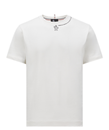 MONCLER GRENOBLE - Tee shirt blanc à motif prix pour 