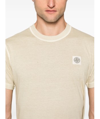 Stone Island - T shirt délavé beige clair Venez découvrir notre 