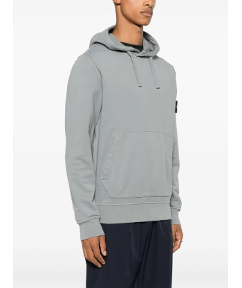 STONE ISLAND - Sweat a capuche Gris Découvrez la collection