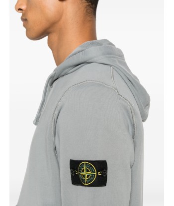 STONE ISLAND - Sweat a capuche Gris Découvrez la collection